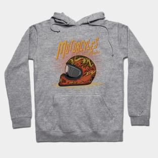 Motorcycle Enthusiast Illustration Hoodie